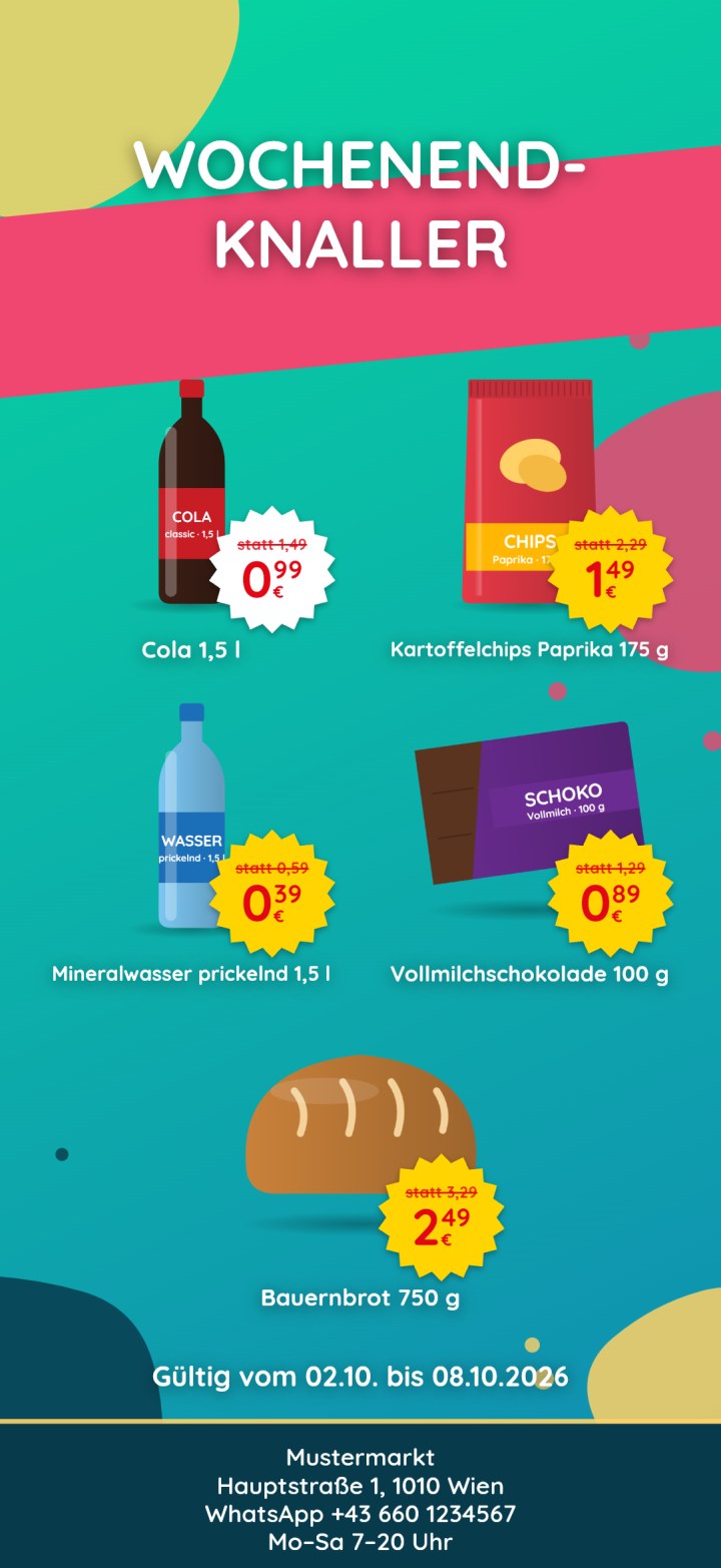 Beispiel: Wochenend-Knaller